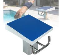 Générique Tremplin de Plongeon Robuste en Acier Inoxydable 304, Bloc de départ de Plongeon, Plateforme de Saut en Acier Inoxydable Robuste avec poignée de Dos pour la compétition de Natation, (B)
