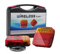 Générique Trendfetchus Wireless Tail Lights, Magnetic LED Tail Lights Kit, Rechargeable IP67 Waterproof Stop Turn Brake Signal Lamps for Truck, RV, Boat, Towing Vehicle (1pcs)