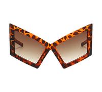 Générique Trendy Hip Eyewear - Oversized Funny Glasses for Styling | Fashion Sunglasses with Novelty Look, Cool Party Accessory, Oversized Men Eyeglasses, Eyewear for Adults Women Dancer