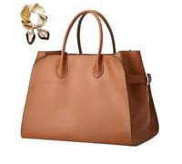 Générique Trendy PU Leather Tote Bag for Women, Large Capacity Classic Vintage Top Handle Bag, Luxury Elegant Casual Work Handbags
