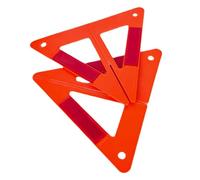 Générique Triangle de signalisation de - Signal d'urgence 26x23cm pour Les véhicules | Appareil Compact Non Glissant avec Alarme | Réflexion, Facile à Assembler, Conforme aux règles