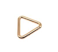 Générique Triangle Spring Gate O Ring Sac en Cuir ouvrable Sac à Main Ceinture Sangle Boucle Connecter Porte-clés Pendentif Clé Fermoir Clip DIY (Light Gold,Inner Wide 32mm)
