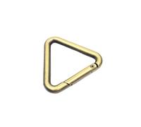 Générique Triangle Spring Gate O Ring Sac en Cuir ouvrable Sac à Main Ceinture Sangle Boucle Connecter Porte-clés Pendentif Clé Fermoir Clip DIY (Antique Brass,Inner Wide 25mm)