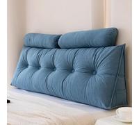 Générique Triangulaire Coussin De Canapé Coussin Appui-Tête en Chenille Solide Tête De Lit Coussin De Lecture Compensé Dossier Appui-Tête Amovible pour Chambre Lit,004,120 * 50 * 20cm