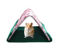 Générique Triangular Hedgehog Bed, Pet House, Small Animal Shelter with Soft Plush Interior, Breathable Enclosed Nest Bed, Cute Corner Pet Design, Home Comfort for Bunny Bearded