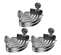 Générique Triangular Shower Rack - 3-Tier Storage for Bathtub | Abs with Strong Suction Hooks, 40 Lbs Load Capacity, No Drill Organizer Shelf for Hotel, Home, Dorm and Nursery Bathroom