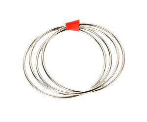 Générique Trick - Gadgets de nouveauté robustes en gros plan, accessoire de scène éducatif multifonctionnel, ensemble d'anneaux de liaison en fer de 80 g, 4 pièces | Jouet d'illusion magique de rue