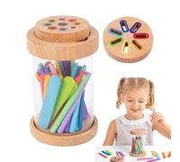 Générique Trier Les | Puzzle en Bois | Bâtons De Comptage De Couleurs pour Les Tout-Petits | Jeu d'apprentissage pour Voyages Préscolaires À Domicile Et en méliorez Compétences De Reconn