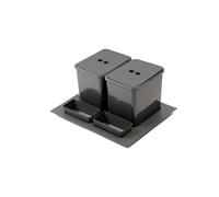 Générique Trieur à déchets 2x16 l insert pour tiroir 600 mm, anthracite