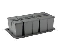Générique Trieur à déchets 9XL System 900mm 2x26l+1x11l gris