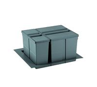 Générique Trieur à déchets 9XL Systeme 600mm 1x26l+1x11l gris