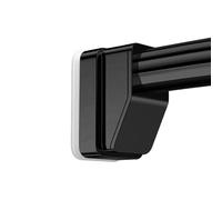 Générique Tringle à Rideau de Douche Réglable 40-500cm, Tringle télescopique sans perçage, Tringle à Rideau Extensible for Rideaux de Salle de Bain et Chambre à Coucher(Noir,410-500cm)