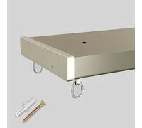 Générique Tringle À Rideaux Coulissante Double Et Silencieuse en Aluminium pour Plafond, Rail De Rideau Robuste Et Résistante pour Lit Et Chambre- Cloison(Champagne A,180cm(2 * 90cm))