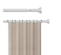 Générique Tringle de Douche Extensible de 40 à 500 cm sans perçage - Tringle de Tension pour Rideaux, Tringle télescopique, Barre de Douche pour Salle de Bain Penderie Cuisine(Blanc,410-500cm)