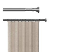 Générique Tringle de Douche Extensible de 40 à 500 cm sans perçage - Tringle de Tension pour Rideaux, Tringle télescopique, Barre de Douche pour Salle de Bain Penderie Cuisine(Gris,40-50cm)