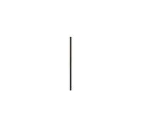 GENERIQUE - Tringle D'espagnolette Aluminium Rainuree - Lg1570 - Noir