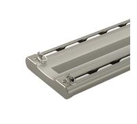 Générique Tringles À Rideaux Doubles Robustes, Rail De Plafond, pour Séparation De Pièce, Rail De Rideau De 10cm De Large, pour Fenêtre, Chambre, Bureau, Hôpital(Champagne,230cm(2 * 115cm))