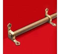 Générique Tringles d'escalier en Laiton Antique pour Fixer Les Tapis de Couloir, 50 à 122 cm, sur Mesure, avec vis, Paquet de 5, 10, 12, 13, 14 et 16 (1 pièce, 112 cm).