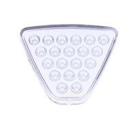Générique Troisième feu freinage arrière 12 V 20 Led F1 Feu De Frein Universel Pilote Lumière Triangle Style Stop Avertissement Arrière Troisième Drl Pour Jdm Bba(Argent)