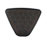 Générique Troisième feu freinage arrière 12 V 20 Led F1 Feu De Frein Universel Pilote Lumière Triangle Style Stop Avertissement Arrière Troisième Drl Pour Jdm Bba(Black)