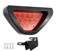 Générique Troisième Feu Stop Arrière à LED Rouge Flash F1 Style Feu de Frein Centrale Pare-chocs Becquet Arrière Universel pour Voiture Moto