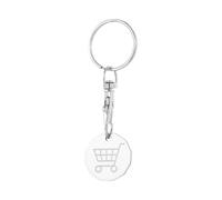 Générique Trolley Coin Keyring - Shopping Cart Token Holder | Compact Portable Keychain Pendant With Practical Design For Adults, Men, And Women, Ideal For Wallet, Backpack, School, Or Gift Occasions