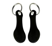Générique Trolley Keyrings - Adapted Portable Metal Keychain for Change Or Grocery Shopping Cart,Exquisite Coin Pound Shopping Keyring Clasp Supermarket Locker Gift