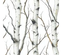 Générique Troncs D'arbres Forêt Papier Peint Épaissir Mat Auto Adhésif 44x600 cm Peint Naturel Meubles Autocollants Amovible Comptoir Contact Papier Stickers Muraux pour Bains Salon Chambre