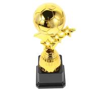 Générique Trophée Coupe du Monde en Plastique pour Football, Décoration Créative de Ballon Doré, Récompense pour Équipes de Football et Fêtes Sportives Réutilisable