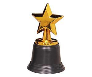 Générique Trophées - Étoile en PP | Récompense Dorée De Mérite | Statuette De Victoire pour Compétitions Reconnaissance Scolaire Événements De Bureau Et Prix De Tournoi