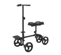 Générique Trottinette Pliable pour Genoux, Guidon réglable et Coussin Confortable pour la rééducation après Une blessure, Aide à la mobilité pour Les blessures aux Jambes (Noir B)