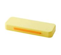 Générique Trousse à Crayons et Plastique Jaune Double Couche Grosse Capacité Design Multi-Niveaux Protection des Fournitures Scolaires pour Étudiants