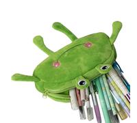 Générique Trousse À Crayons Mignonne - Trousse À Cosmétiques Créative en Forme De Grenouille en Peluche, Étui en Peluche Créatif en Forme De Grenouille, Organiseur De Papeterie Et Adorablement Laid,