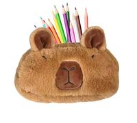 Générique Trousse à Crayons Mignonne | Trousses à Stylo Peluche Capybara Cartoon | Pochette Zip Grand Modèle Sac Mignon pour Filles Femmes Ados École Collège Voyage Maquillage Toilette Organisation