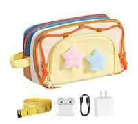 Générique Trousse À Crayons - Organisateur De Fournitures en Forme D'Étoile À Cinq Branches,Pochette À Crayons Zippée Grande Capacité Indispensable pour Filles École Collège Voyage Dessin Art