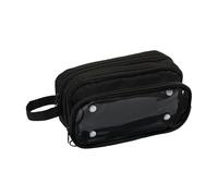 Générique Trousse à Crayons Portable Double Couche à Grand Rangement, Trousse Scolaire Simple Élégante Idée Cadeau Anniversaire Rentrée pour Fille Garçon Enfant