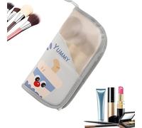 Générique Trousse À Maquillage Debout | Imperméable, Pliable, Antitache,Trousse pour Pinceaux Maquillage | pour Papeterie Brosse À Dents Rouge À Lèvres Voyage Hôtel Camping Plein Air Gym Et Voyage