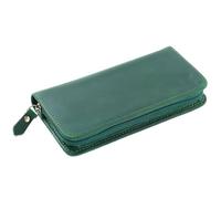 Générique Trousse À Plumes en Cuir,Pochette Vintage De Rangement pour Papeterie avec 3 Compartiments,Pochette Porte-Stylos | pour Maison Bureau École Étude Artiste Dessin Journalisme Croquis Voyage