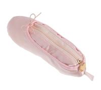 Générique Trousse à Stylos en Tissu Forme Chaussure de Danse Classique Rose, Grosse Capacité et Matériau Résistant, pour Voyage et Danse Classique Fille
