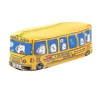 Générique Trousse Bus Scolaire Garcon 1 Compartiments, Trousse Grande Capacité Scolaire pour Garcon, Etui à Crayon pour L'éCole, Le CollèGe Et Le Bureau