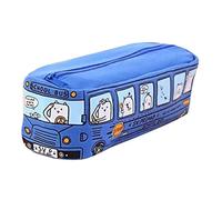 Générique Trousse Bus Scolaire Garcon 1 Compartiments, Trousse Grande Capacité Scolaire pour Garcon, Etui à Crayon pour L'éCole, Le CollèGe Et Le Bureau