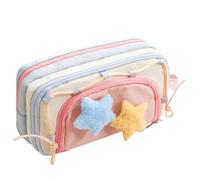 Générique Trousse De Crayons Mignonne | Pochette de Rangement Grande Capacité pour Fournitures Scolaires,Sac À Coloriage Fournitures pour Règle Gomme Feutre Notes Collantes Voyage Anniversaire Crèche