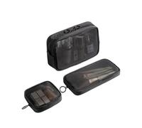Générique Trousse de Maquillage multifonctionnelle à Grille visuelle, Sac numérique, Sac de beauté pour Le Corps, Sac de Rangement pour Bijoux et Lunettes | Noir