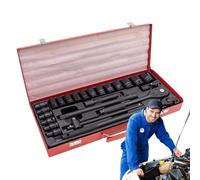 Générique Trousse D'outils Pour Voiture - Kit de Réparation Automobile 24 Pièces - Équipement Portable Robuste Pour Voyage Camping Et Urgence Routière