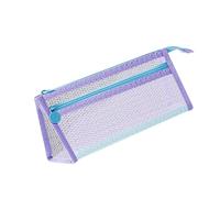 Générique Trousse pour Fournitures Scolaires, Trousse à, Purple | à de capacité, étui à transparent, Double couche, porte-stylos, fournitures de rentrée