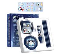 Générique Trousse Scolaire Étudiant - Fournitures Pour À Thème Dessin Animé - Comprend Taille-Crayon Aspirateur Miniature Gomme Crayons pour Enfant Adolescent Élève Garçon