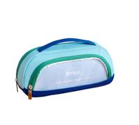 Générique Trousse Scolaire Extensible en Oxford,Transparente Étudiants | Toile Oxford Résistante,Deux Modes D’utilisation,Rangement Multi Couches