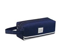 Générique Trousse Scolaire Fille Ado Trousse Ecole Double Compartiment | Multifonction Plumier Petite Trousse De Rangement Papeterie Pochette Pour Fournitures École Et Bureau