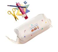 Générique Trousse Scolaire Mignonne, Pochette À Crayons Esthétique Ours avec Stockage, Organisateur Fournitures Scolaires Sac Stylo pour Femmes Étudiantes