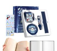Générique Trousse Scolaire, Set de Papeterie Mignon avec Design Cartoon pour, Comprend Taille-Crayon Aspirateur Miniature Gomme Crayons pour Enfant Adolescent Élève Garçon